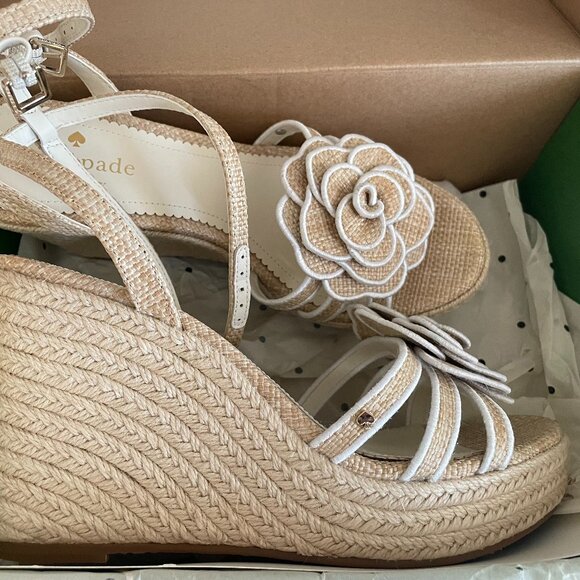 Kate Spade Espadrille Wedge Sandal 7.5 - Picture 1 of 5
